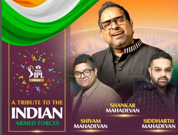 IPL Final: Shankar Mahadevan to pay tribute to Indian armed forces with sons at closing ceremony